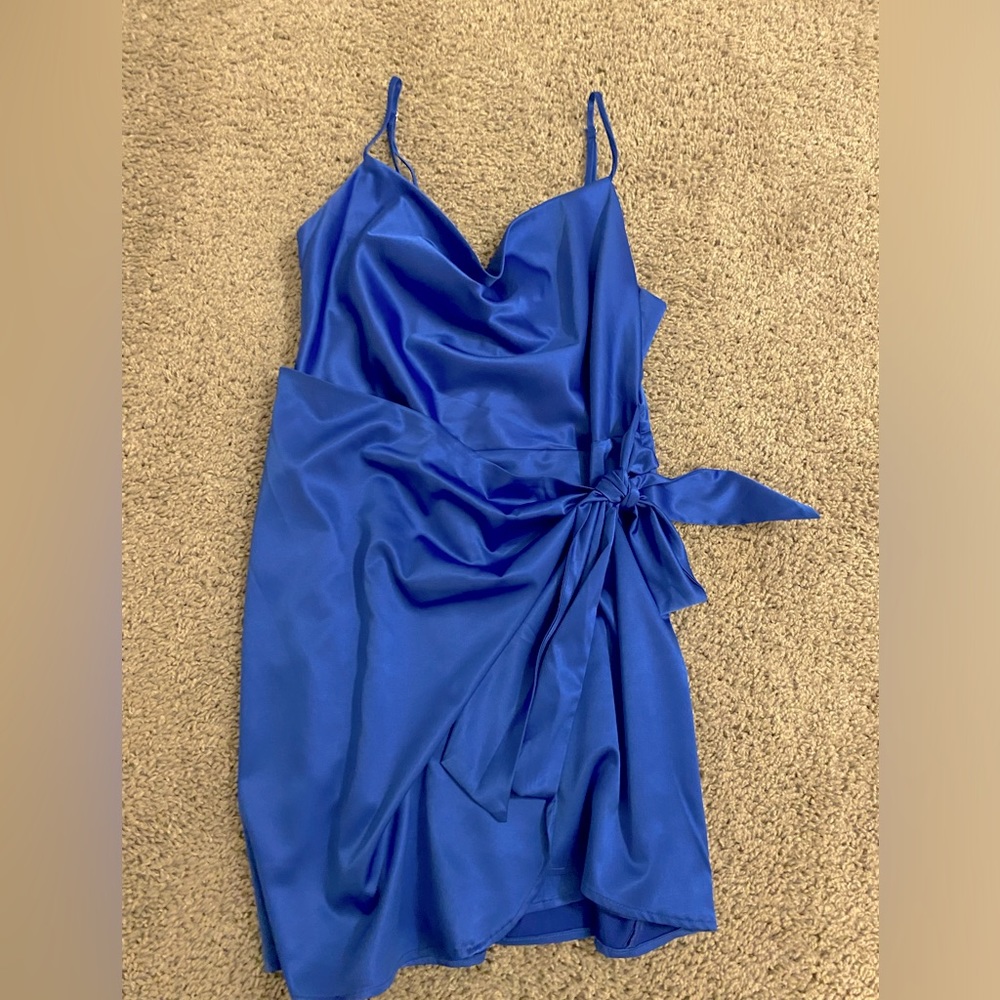 Blue cocktail dress